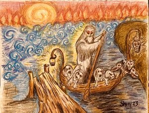 Charon - mixed media 0923
