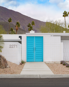 Turquoise Blue Doors - Palm Springs California