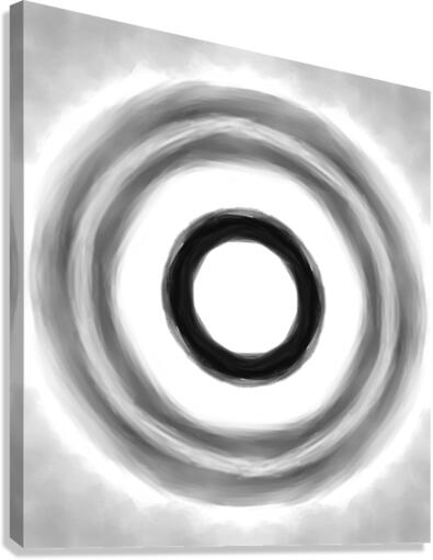 Round Grays Canvas Print