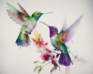 Guide | Hummingbird Watercolor |  Limited Edition | Art By BethAnne
