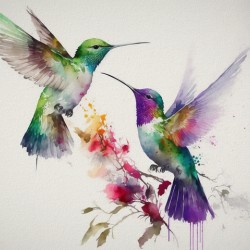 Guide | Hummingbird Watercolor |  Limited Edition | Art By BethAnne