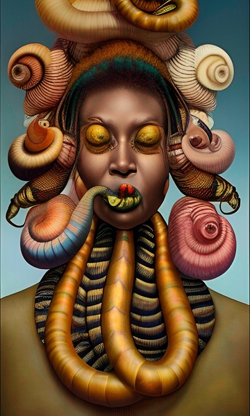 Medusa Fear  of The Black Woman by LoveLight Rivers