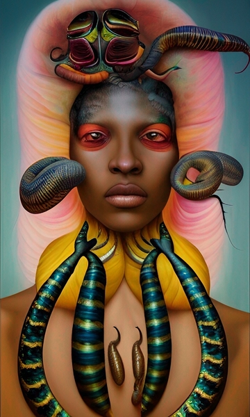 Medusa Fear of the Black Woman by LoveLight Rivers