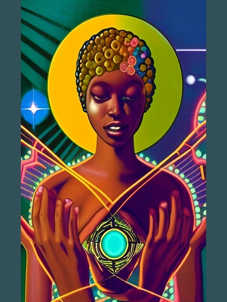 THE BLACK WOMB MAN EARTH AURUA 6 Print