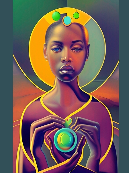 THE BLACK WOMB MAN EARTH AURUA 5 by LoveLight Rivers