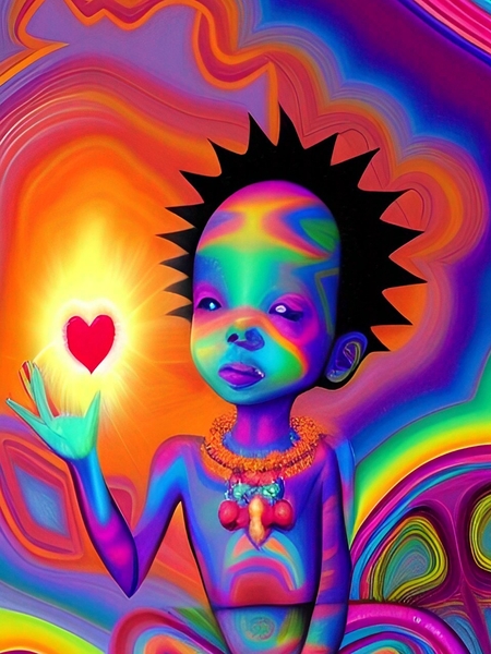 PsychodelicIndigoKid  3 by LoveLight Rivers