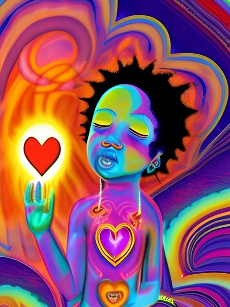 PsychodelicIndigoKid  1 by LoveLight Rivers