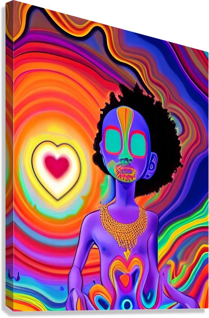 PsychodelicIndigoKid  1 Canvas Print