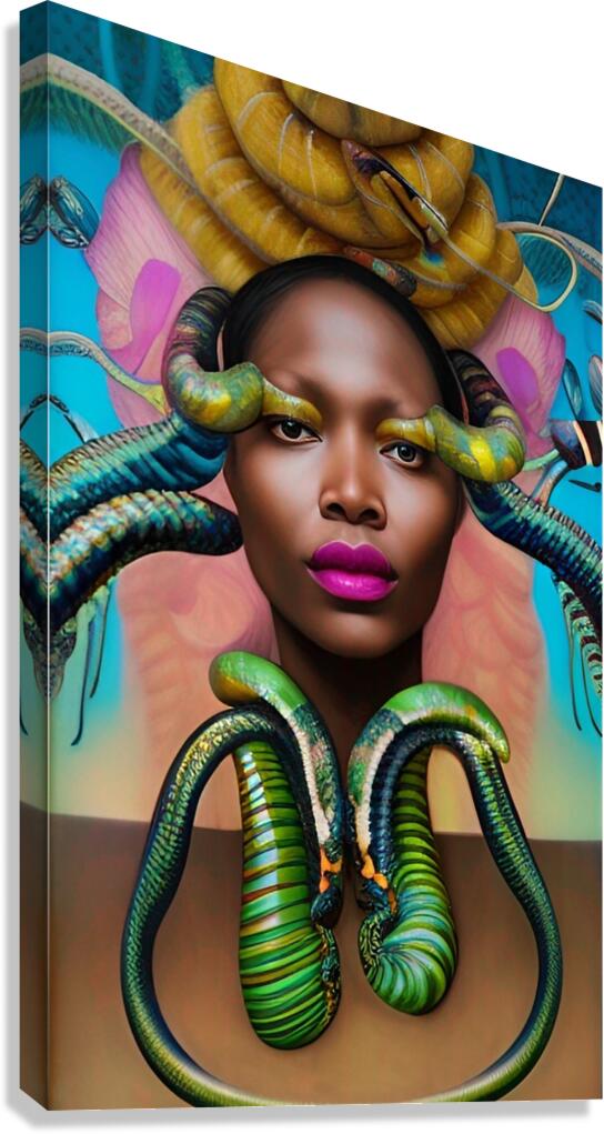 Medusa Fear of The Black Woman Canvas Print