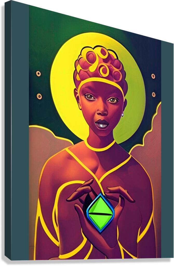 THE BLACK WOMB MAN EARTH AURUA 4 Canvas Print