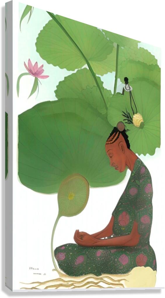 Prayer Leaf 3 Canvas Print
