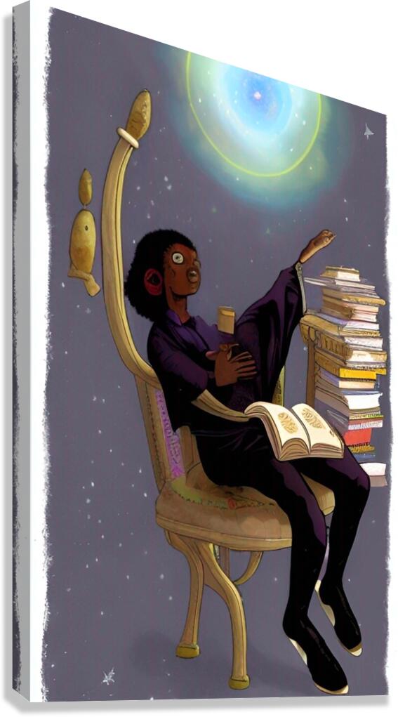 The World Exists in Books 4 Canvas Print