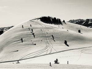 Sepia Skiers 