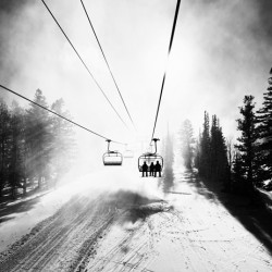 Chairlift Morning Mist 