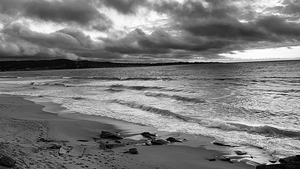 Seaside Calm B&W