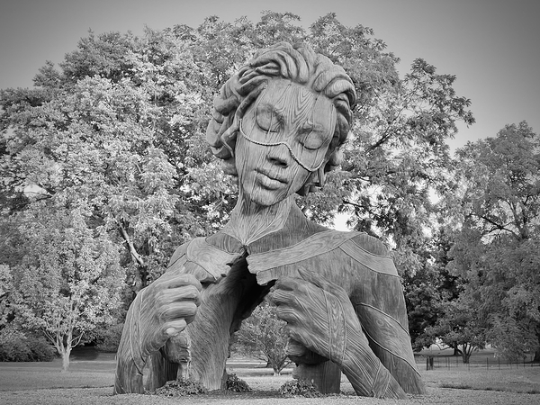 Hallow Full B&W by Angelia M Baxter