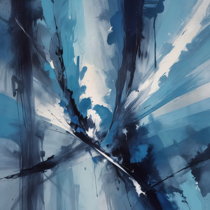 Celestial Waves Abstract