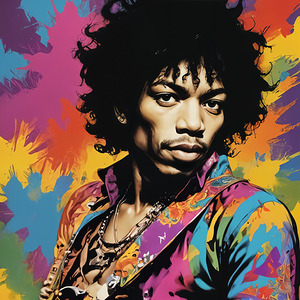Jimi Hendrex Pop Art II