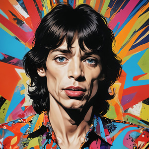  Mick Jagger Modern Pop Art 