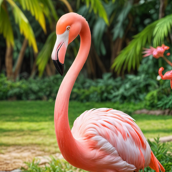 Grace in Pink Flamingo Print