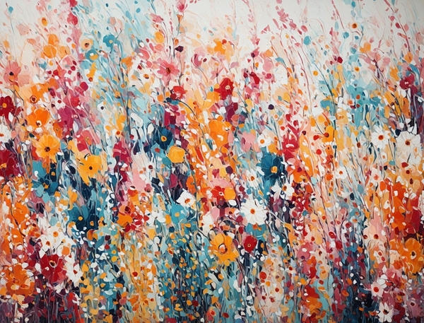 Poppy Color Burst by Modern Wall Artwork