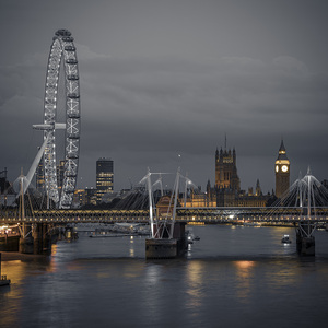 Nightfall Over the Thames