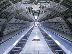 Escalator at subway