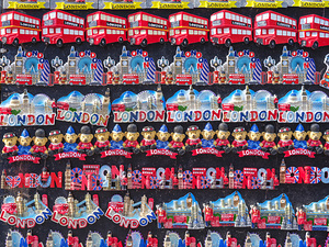 London Souvenirs on market stall