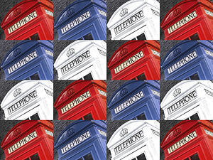 Multi-Coloured Telephone Boxes