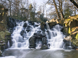 Waterfall at winter