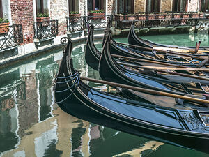 Gondolas in Grand Canal