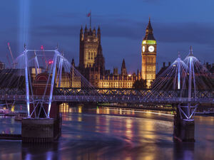 Golden Jubilee over River Thames