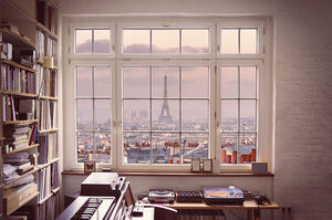 Eiffel Tower from a Window 
