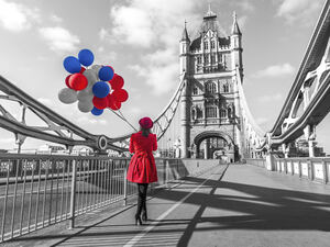 Tourist on Bridge