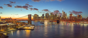 Manhattan Skyline with Brooklyn Bridge