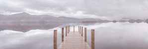 Wooden pier on the lake