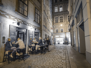 Street cafe in Vienna