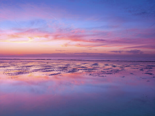 Sunrise at beach Print