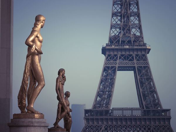 Palais de Chaillot and Eiffel Tower Print