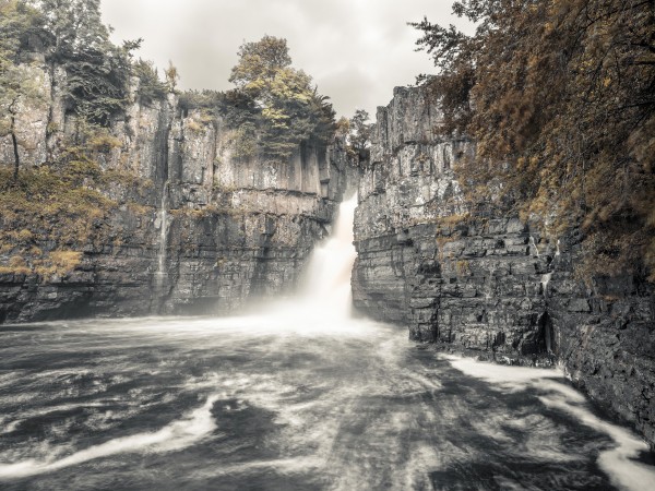 High Force waterfall, North Pennines, Yorkshire, UK Print