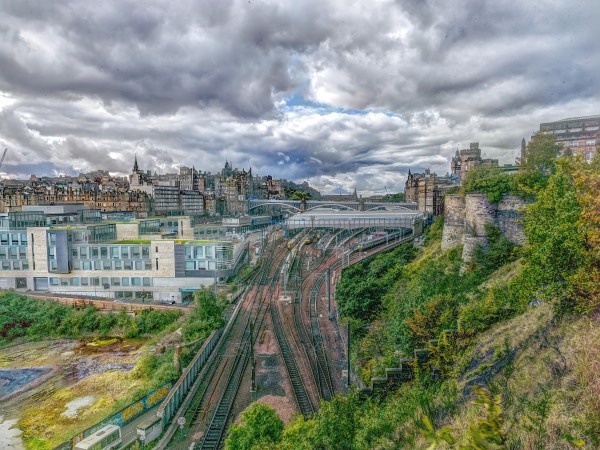 Edinburgh Cityscape, Scotland Print