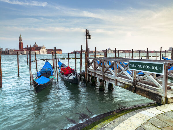Mooring area for Gondolas Print