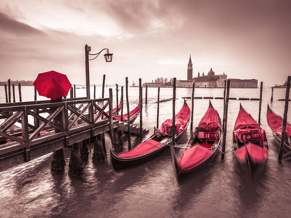 Venice Gondolas Print