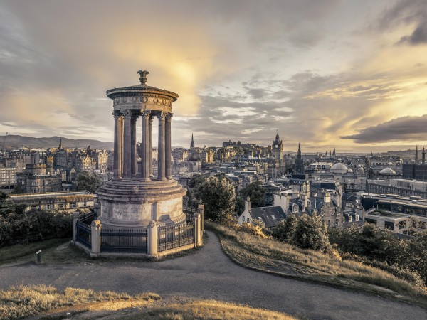A view from Carlton Hill, Edinburgh, Scotland by Assaf Frank