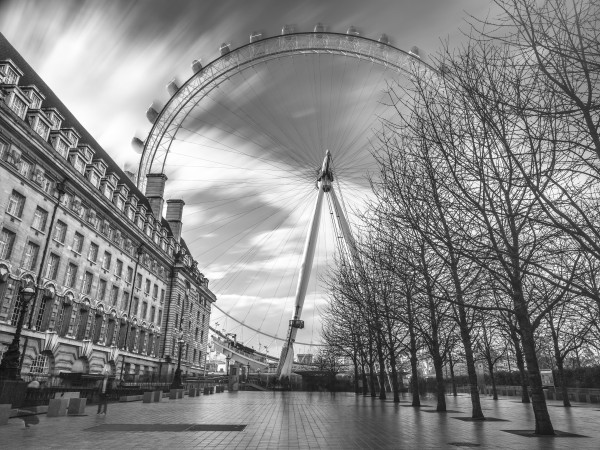 Millennium Wheel in city of London, UK  Print