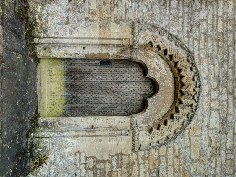 Front door of old cottage in Bibury,  Cotswold, UK Print