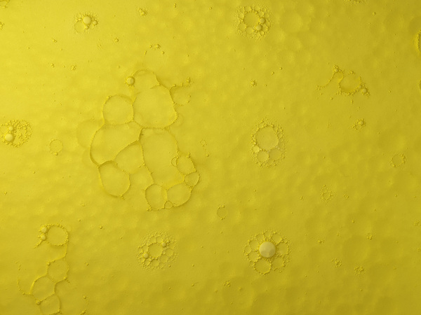 Yellow oil patterns Print