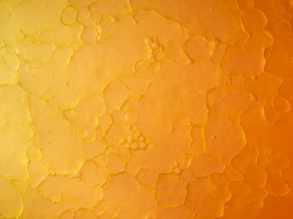 Orange oil patterns Print