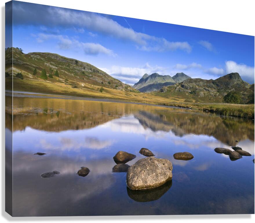 Mountains reflections Canvas Print