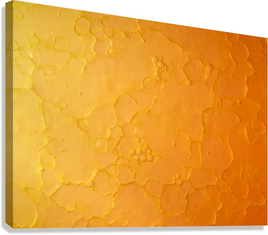 Orange oil patterns Canvas Print